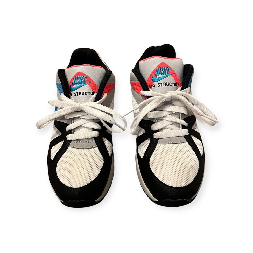 Nike Air Structure Triax GS White/Neo Teal Gym Running Shoes- 5.5Y, Women’s 7